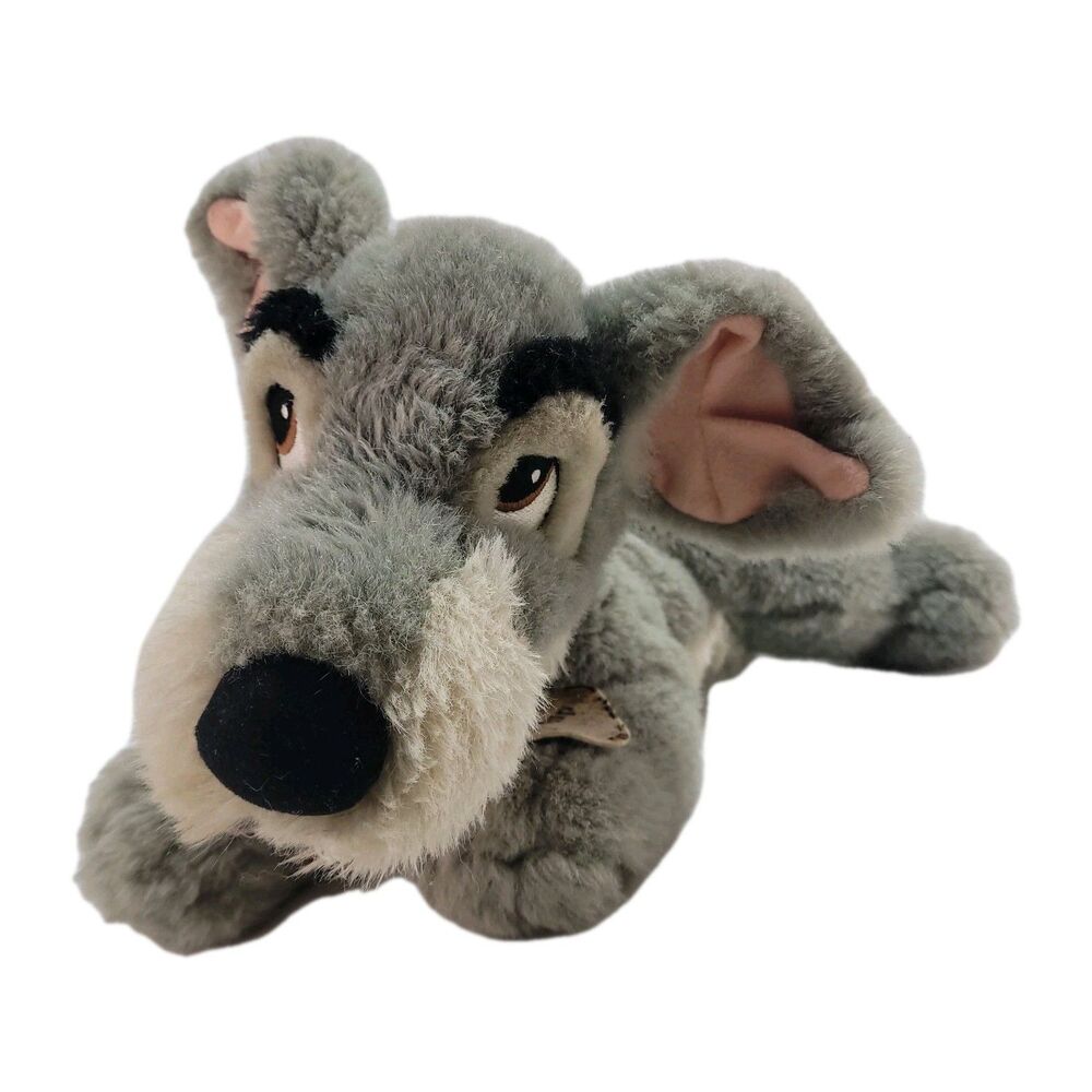 lady and the tramp Floppy plush 14" Vtg Disney Puppy Dog Mutt Movie Laying